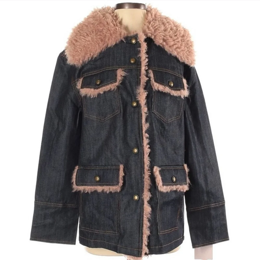 NWT Avec Les Filles trucker denim jacket - Picture 1 of 2